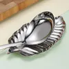 Plates Sauce Dish Nordic Style Non-slip Stainless Steel Leaf Shape Dipping Tray Restaurant Supplies