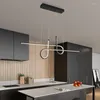 Pendant Lamps Black/Gold Modern Led Lights Living Room BedRoom Hanging For Restaurant Kitchen Ac110-220V