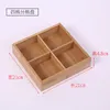 Tablice 9 sieci Tray Plast Bamboo Wood El Restaurant Home Nine Gourmet Strain