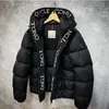 Men Warm Down Brand Winter Women Jacket Unisex Coat Designer Outwear Couples Ribbon Clothing123