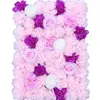 Flores decorativas 40x60cm Flor de flores falsas parede de parede de seda hortênsia e loja de casamentos rosa decoração de festa em casa