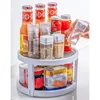 Kitchen Storage SV-360 Rotation Double Layer Cabinet Organizer Spice Rack Pantry Turntable 25cm