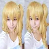 Flandre Scarlet Short Milk Blonde Curly Cosplay Wig With Clip On Tail178w