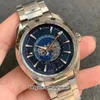 VSF Maker Mens Watch Super Quality 43mm Aqua Terra Universal Map Dial Blue 904L Steel Cal.8938 Movement Mechanical Automatic Men Wristwatches Lister