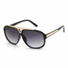 Fashion Round Sunglasses Sun Glasses Designer Black Metal Frame Dark 50mm Glass Lenses For Mens Womens Better Brown Cases DH