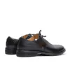 Sandales été affaires robe chaussures hommes respirant à lacets cuir véritable angleterre Style extérieur décontracté mâle noir