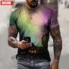 Męskie koszulki Sumno swobodne krótkie rękawe o modzie koszulę przyrodę Nature krajobraz 3D T-shirt męskie koszulki streetwearne ponadwymiarowe tee harajuku