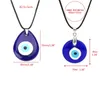 Nyckelringar Lucky Turkish Greek Evil Blue Eye Charm Pendant Lamp Glass Car Home Amulet279K