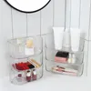 Lagringslådor Stapelbar Makeup Organizer Portable Lightweight Box för hushållshantering