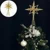 Noel Süslemeleri Ağaç Yıldız Topper Yaratıcı Treetop Dekorasyon Süslemesi