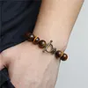 Strand 12mm massiva pärlor armband ot kronspänne naturlig läkning kraft kristallsten för kvinnor män mode smycken