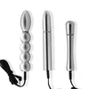 Beauty Items Electric Shock Massager Vagina Butt Plug Anal Beads Metal Bi-Polar Electro Stim Male Therepy Adult Game SM sexy Toy for Men Women