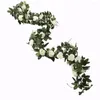 Dekorative Blumen Künstliche Kunstseidenblume Rose Leaf Garland Vine Kreative DIY Hochzeitsdekorationen Tea Party Decor