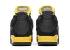 2023 Authentiek 4 4S Thunder basketbalschoenen DH6927-017 IV Sports sneakers Trainers Damesheren Mens Black Tour geel met originele doos 36-47.5