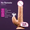 Articoli di bellezza Riscaldamento Dildo Donne Telescopico Realistico Vibrazione vaginale Succhiare il clitoride Stimolare il telecomando Masturbatore Massaggio Giocattolo sexy