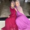 Ethnische Kleidung Türkei Frauen Langes Kleid Muslim Mode Chiffon Marokkaner Kaftan Djellaba Jubah Robe Femme Abaya Isalmic Party Araber