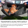 犬のカーシートは、安全ストラップペットストレッチャーを備えた緊急動物をカバーしますオックスフォード布の防水