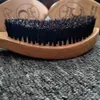 Amazon's Choice Curved 360 Waves Brushes Moq 100pcs OEMカスタムロゴブラシミディアムハード - オオカミのための偉大な男性 - イノシシ毛ナイロン