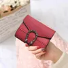 Designer Wallets kleine portemonnee vrouwelijke korte retro vouwverandering portemonnee rood zwart groen bruin pure kleur mini dames zakken fac339t