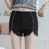 Kvinnors sömnkläder Kvinnor Summer Camisole Shorts Pyjama Ställer in kvinnlig sexig elastisk midja korta byxor 1 st hemkläderbottnar