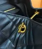 아이어 맥시 디자이너 가방 대형 쇼핑 가방 퀼트 토트 가방 여성 핸드백 패션 블랙 램스킨 토트 어깨 지갑 22 8inch329e