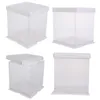 Geschenkwikkeling Cake Cupcake Boxes Weddingbord Grote container Inch Transparencyextra 10 Individueel snoepverpakking Favor van