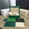 Rolex Green Cases quality man Watch Wood luxury box Paper bags certificate Original Boxes for Wooden Woman Watches Gift Box Access288H