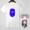 T-shirts pour hommes 2022 Technologie Couleur Changeante T-shirt Visage Manches Courtes Tout Coton Vêtements Moitié Mode Tenue Décontracté