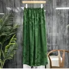 Women's Sleepwear 4014Summer Style Imitation Silk Casual Pants Women's Home Wear Plus Size Pajamas Can Be Worn Outside