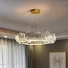 Kroonluchters moderne luxe woonkamer hanglamp mooie eenvoudige slaapkamer restaurantstudie kroonluchter lotus blad kunst led verlichting armaturen