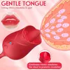 Massaggiatore sessuale SMLOVE Masturbazione Vibratore per donne Rosa che allunga lo stimolatore del clitoride Leccata orale della lingua Giocattoli sexy vibranti Adulti