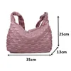 Evening Bags Design Shoulder Bag Women Casual Space Bale Down Feather Padded Messager Cotton Crossbody Plaid Winter Warm 2022