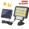 Luzes solares solares externas 160 com 3 modos Lâmpadas de parede PIR PIR PIR Motion Park Park Light Garden Decoration