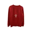 SS Designer Sweater Dames trui trui borduurwerk afdrukken mode breien klassiek gebreide shirt herfst winter warme vrouwen design pullovers truien rood