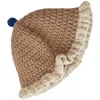 Hattar barn handgjorda virkade hinkar hatt mode spets rand kupol panama baby 1-4 år vår och höst varm fiskare