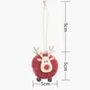 Christmas Decorations 4PCS/lot Tree Ornaments 4 Color Deer Pendants For 2022 Noel Hanging Xmas Kids Crafts Party Supply