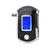Alkoholtestare med 10 munstycken Professional Digital Breath Breathalyzer LCD Display skärm