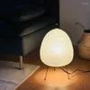 Table Lamps Japanese Style Tripod Lamp Creative Design Living Room Study Paper Lampshade Desk Home Decor Bedroom Night Lighting