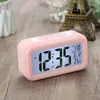 Plastic Alarm Clock LED Smartklokken Temperatuur Leuke fotosensief bed digitale alarmen klok snooze nachtlichtkalender BH7858 Tyj