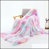 Filtar fleece filtar fluffigt plysch kast filt luftkonditionering blanket solid bröllop säng bättre sängkläder leveranser 13 färger 2 st dhlnl