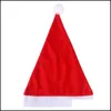 Decorazioni natalizie Cappelli natalizi per Adt Bambini Berretto rosso Babbo Natale Donna Uomo Ragazzi Ragazze Merry Party Navidad Forniture via mare Dhqlr