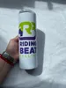 24-Stunden-Versand US-Lager 20oz Hitzesublimationsrohlinge Becher Gerade Becher mit Deckel Strohhalme Edelstahl-Reisebecher Schlanke Wasserflaschen
