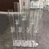 Décoration 7 tête acrylique clair pièce maîtresse de mariage candélabres centres de table clairs vases pour les mariages pièce maîtresse imake509