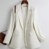 Women's Suits 2022 Spring Autumn Blazer Women Korean Suit Loose One Button Casual Jacket Woman Office Jobs Business Outcoat