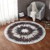 Carpets Nordic Geometric Yoga Mat Round Carpet Living Room Bedroom Bedside Home Decor Children Kids Soft Play Area Rug Chair