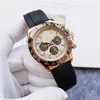 Chronograph watches RLX watch Luxury Chronograph Custom Men's Watch Merle Dial Automatic Mechanical Movement Stainless Steel Mineral Glass Resistant