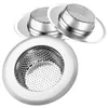 Stainless Steel Kitchen Sink Basket Filter Strainer Stopper Waste Plug Filter Bathroom Hair Catcher Basin Blockage Odor Prevention