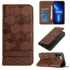 Football Grain Leather Wallet Cases For iPhone 14 pro max 14 plus 13 12pro 11 mini 7/8/SE 2022 Fashion Imprint Frame Photo Credit ID Card Slot Pocket Holder Phone cover