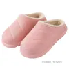 Fashion Slippers Winter Women EVA Waterproof Warm Plush Non-Slip House Cotton Shoes Lady Concise Comfortable Indoor Bedroom Female Flats