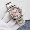 womens watch Pink mechanical diamond watchs Christmas automatic luxury watches rose gold size 36MM sapphire glass waterproof desig284e